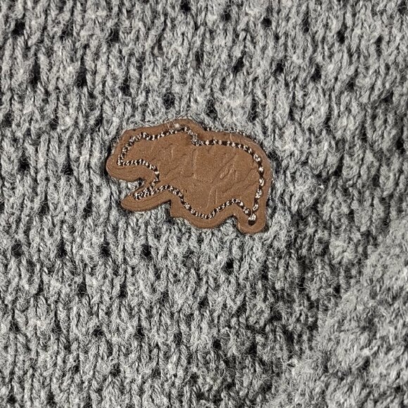 Lucky Brand Grayish Silver Button Down Cotton Blend Sweater Size M - Picture 7 of 10